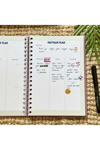 YEŞİL KIRTASİYE Follow Your Dreams Designed Talking Undated Planner Agenda