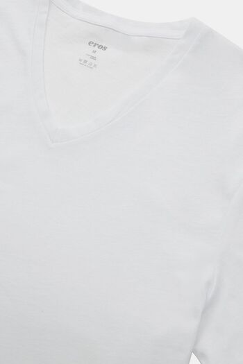 Eros Pijama Eros 100% Cotton V-Neck Men's Undershirt T-Shirt 2 Pack V7
