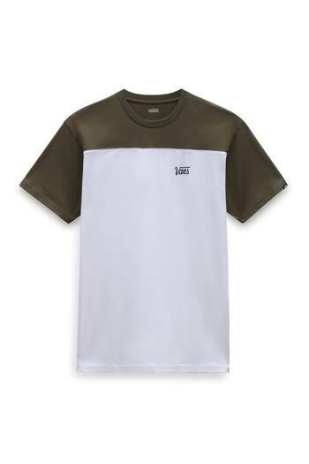 Vans Script Crew Block S/S-B Men's T-Shirt VN0007G5QJS1 White-M