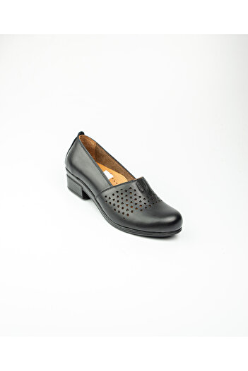 Scavia 914 Black Leather Women's Casual Shoes