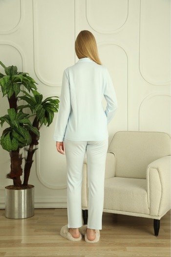 Espuar 765 Classic Penye Kadın Gömlek Pijama Takımı
