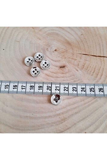 canan dizayn Nickel Metallized Button 12 mm (30 Pcs)