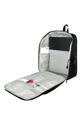 barberri Unisex First Class Laptop Backpack - Full Protection, with USB Cable, 32x45x19 cm