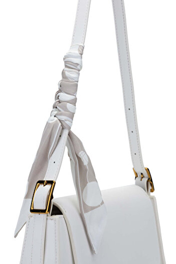 Tamer Tanca Women's Vegan White Crossbody Bag