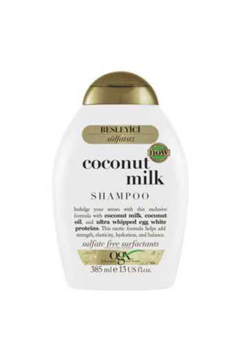 OGX 385 ml Coconut Oil - Sulfate-Free and Brittle Hair Nourishing Shampoo