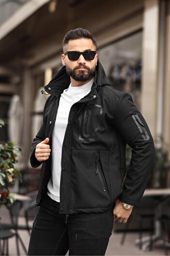 DOXGER WATER AND WIND PROOF FURRY SOFTSHELL MEN'S COAT