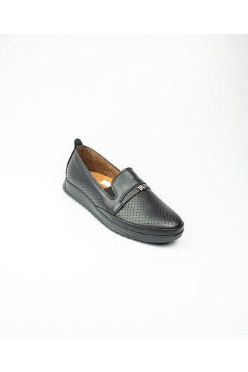 Scavia 327 Black Leather Women's Casual Shoes