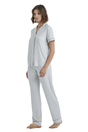 Blackspade Women's Gray Pajama Set 51356