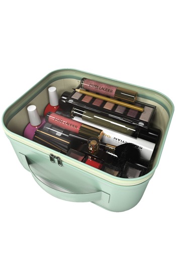 Ankaflex Transparent Transparent Cosmetic Skin Care Bag Vegan Leather Makeup Bag Makeup Organizer Set