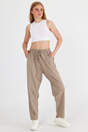 Dechers Women's Linen Pants AJ0606