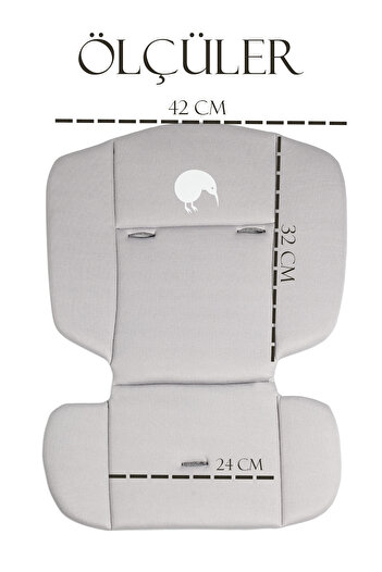 Kiwi Koala Soft High Chair Cushion Water Green