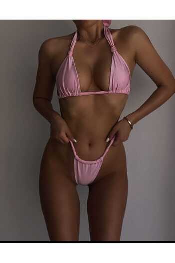 BF Bikini Fashion Ροζ κοστούμι μπικίνι