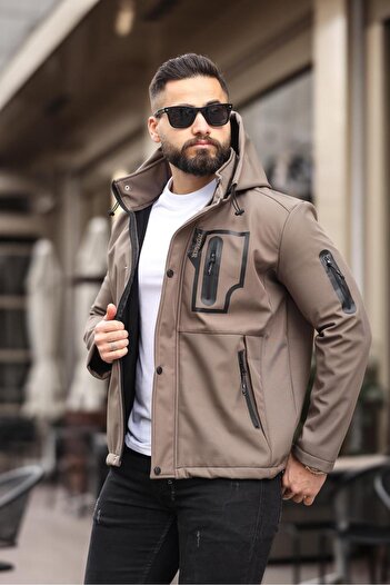 DOXGER WATER AND WIND PROOF FURRY SOFTSHELL MEN'S COAT