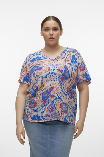 Veromoda Curve VMCMENNY SS TOP WVN GA CUR