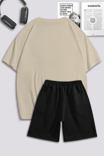 macklin Unisex Γυναικείες Ανδρικές λουλουδένιες μπλούζες και σορτς με στάμπα για ερωτευμένο ζευγάρι