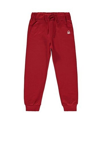 Benetton Beli Lastikli Baskılı Pamuklu Kız Çocuk Eşofman Altı BNT-G0165 B