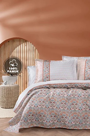 Yataş Laveta Single 100% Cotton Pique Set - Orange