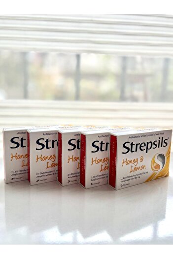 STREPSİLS Strepsils Bal ve Limon Aromalı 24 Pastil 5’Lİ SET