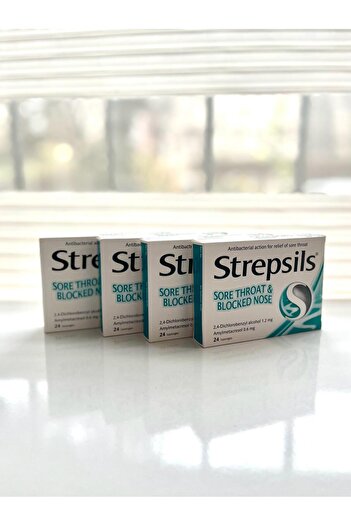 STREPSİLS Strepsils Mentollü Boğaz Pastili 24 Pastil 4’LÜ SET