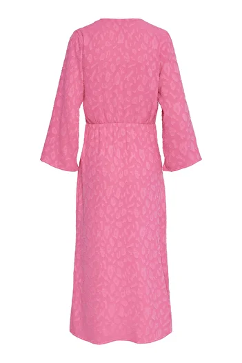 YAS. YASWELLY 7/8 MIDI WRAP DRESS