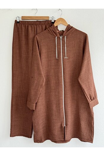 Lalibertaa LONG POCKET HOODED SET TUN