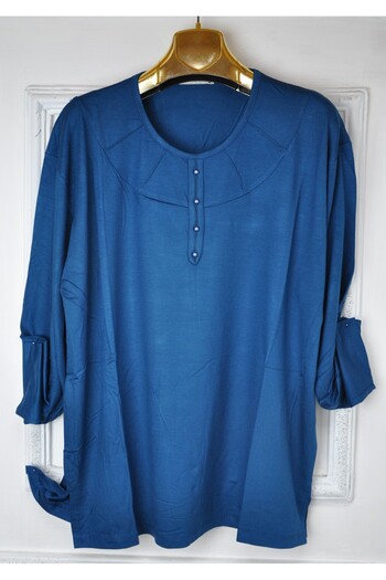 elma abone BIG SIZE COMBED BLUZ