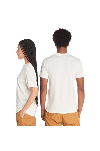 Timberland Ανδρικό μπλουζάκι Timberland Front Graphic - Κοντό μανίκι, Λευκό-XL, TB0A5UF7CM91
