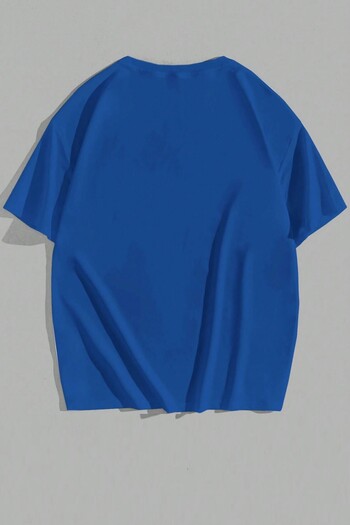 MODAGEN Tricou oversize albastru cu imprimeu Insomnia unisex