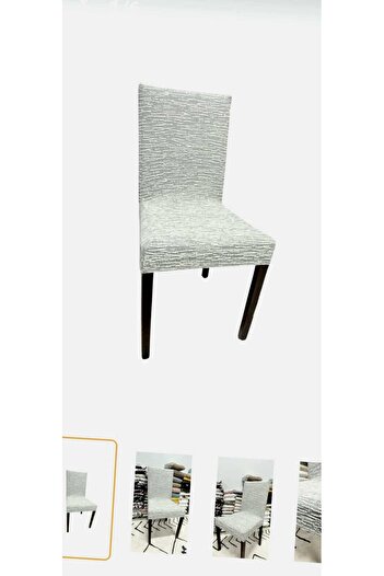 TEKSTİLCİ Husă pentru scaune din jacquard, model de scoarță, țesătură elastică (1 buc)