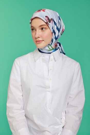 Modakaşmir Striped Twill Scarf Design