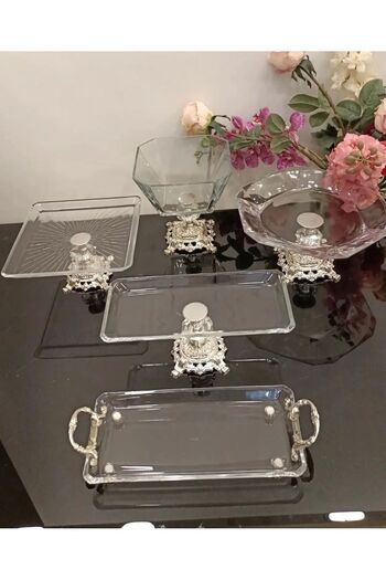 Santara AVANGARDE SILVER CASTED LEGS 5 PIECES PRESENTATION EXQUISITE PRESENTATION SET