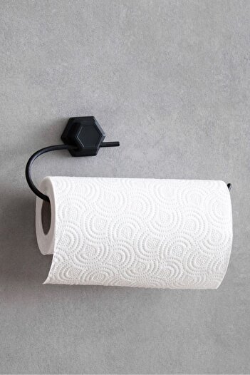 EVSTYLE Adhesive Roll Paper Towel Holder Napkin Holder Bathroom Hanger Holder Metal WC Paper Holder