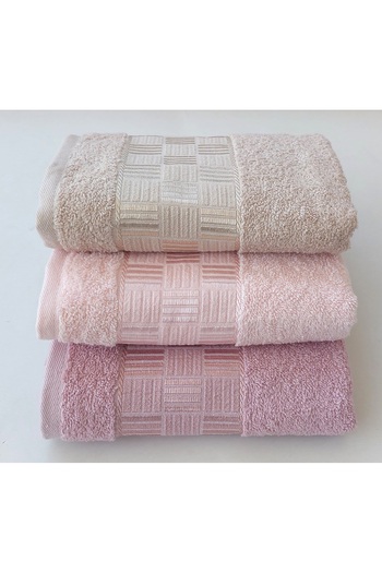 EMİLLİE GEO 3 - 50x90 cm Towel Set