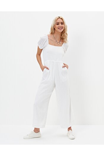 AMERICAN EAGLE White Woman / Girl Jumpsuit U-1396-7342