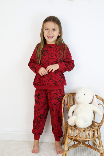 Harika KIDS Κορίτσια-αγόρια (Unisex) Παιδικό ύφασμα Interlock μεσαίου πάχους κεντημένο-τυπωμένο πλεκτό σετ βασικής φόρμας