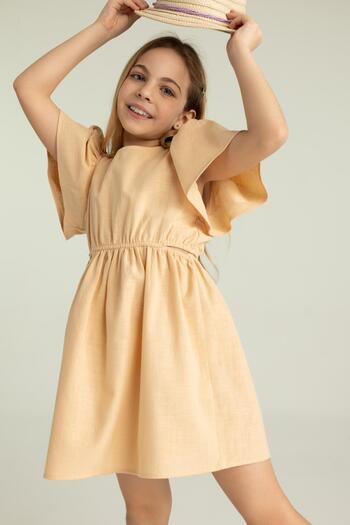 DeFacto Girl's Short Sleeve Cotton Dress Z8283a623sm