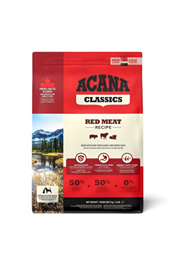 Acana Classics - Red Meat Köpek Kuru Maması Kuzulu 2 Kg - Tüm Irk Ve Yaşam Evreleri Için