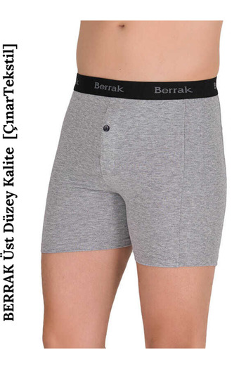 Berrak Long Lycra Cotton Boxer Short