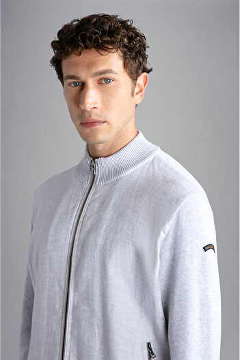 PAUL&SHARK COTTON SWEATER WITH ZIP