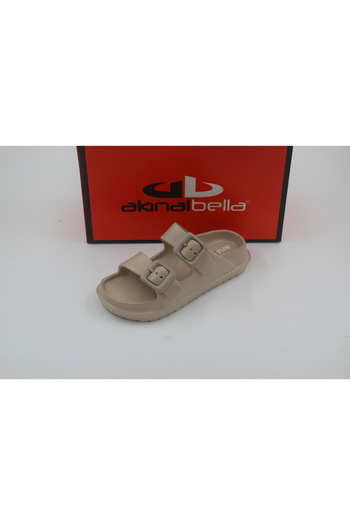 Honeysuitcase Akınal Bella Women's Double Buckle Platform Sole Eva Summer Slippers