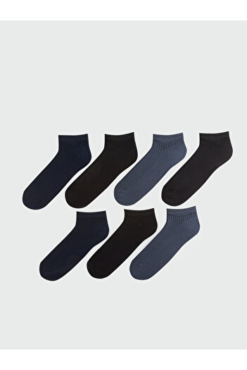 LC Waikiki Plain Men's Booties Socks 7 Pack