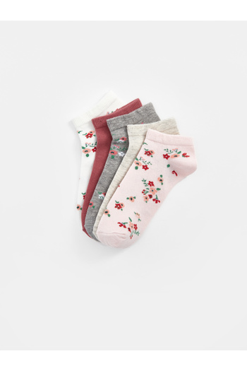 LC Waikiki Floral Women's Booties Socks 5 Pack