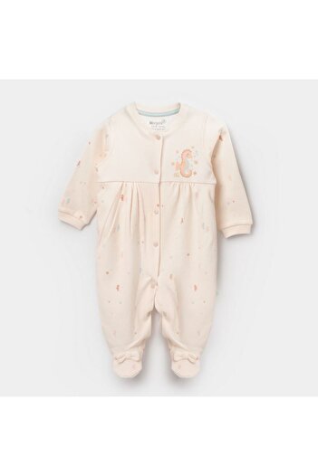 Biorganic Bibaby Biorganic Save the Seahorse Baby Jumpsuit 60759 Beige-Mint