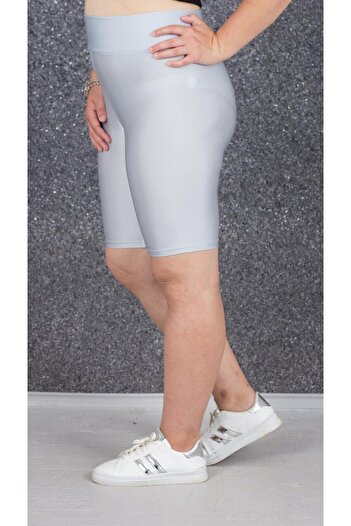 Truva XXL Large Size Recovery Shiny Disco Shorts Leggings Colorful Tm2175