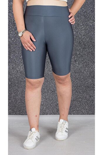 Truva XXL Large Size Recovery Shiny Disco Shorts Leggings Colorful Tm2175
