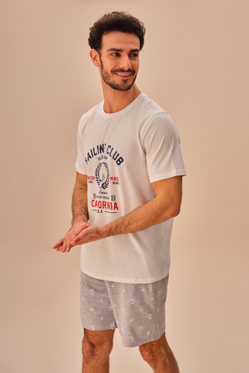 SUWEN Σετ ανδρικό σορτς Sailor