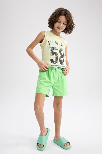 DeFacto Boys' Basic Plain Swim Shorts Z9302A623Hs
