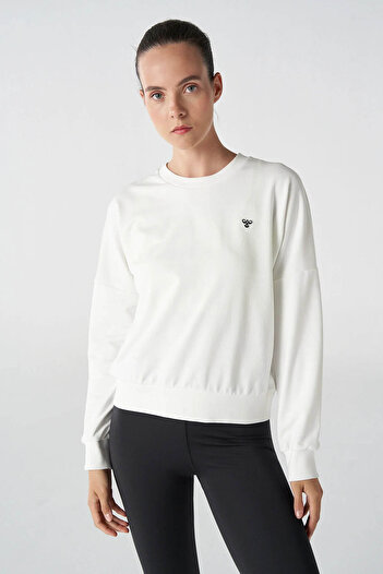 hummel White Women's Sweatshirt - 921838 -9003