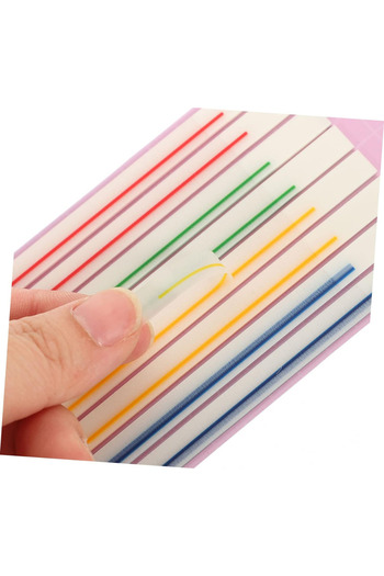 NaSaDAN Fosforlu Çizgili Yapışkanlı Şeffaf Postit Not Kağıdı 160 Yaprak
