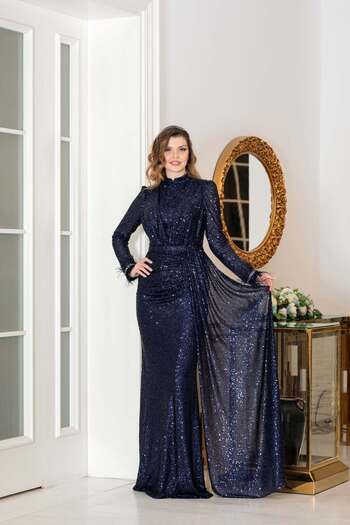 Prive Sequin Paillette Evening Dress Zuhal